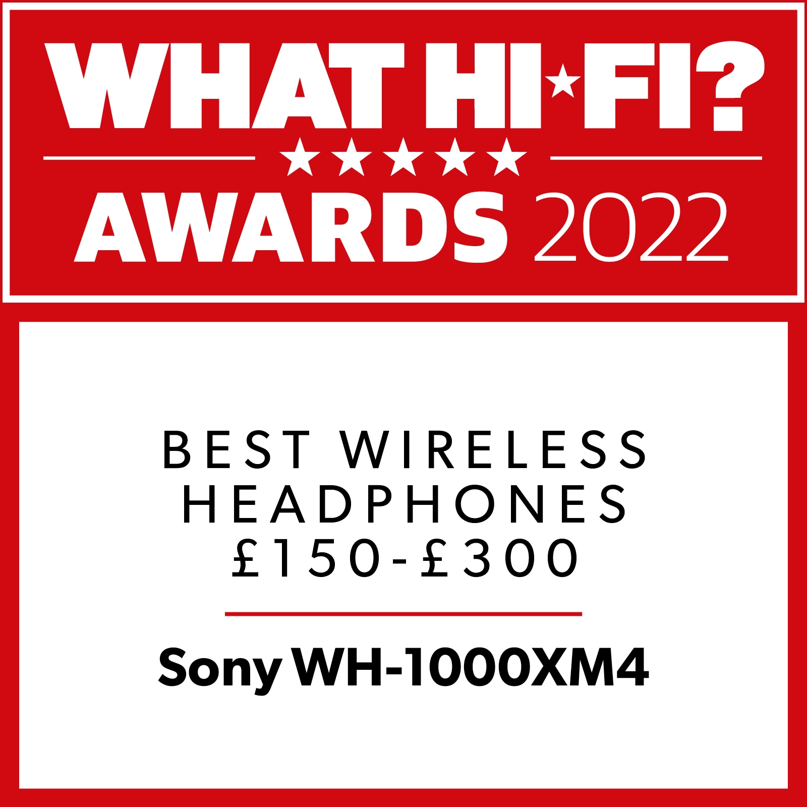 "What Hi-Fi? Awards 2022 winner. Sony’s older premium wireless headphones still deliver a sonic masterclass."