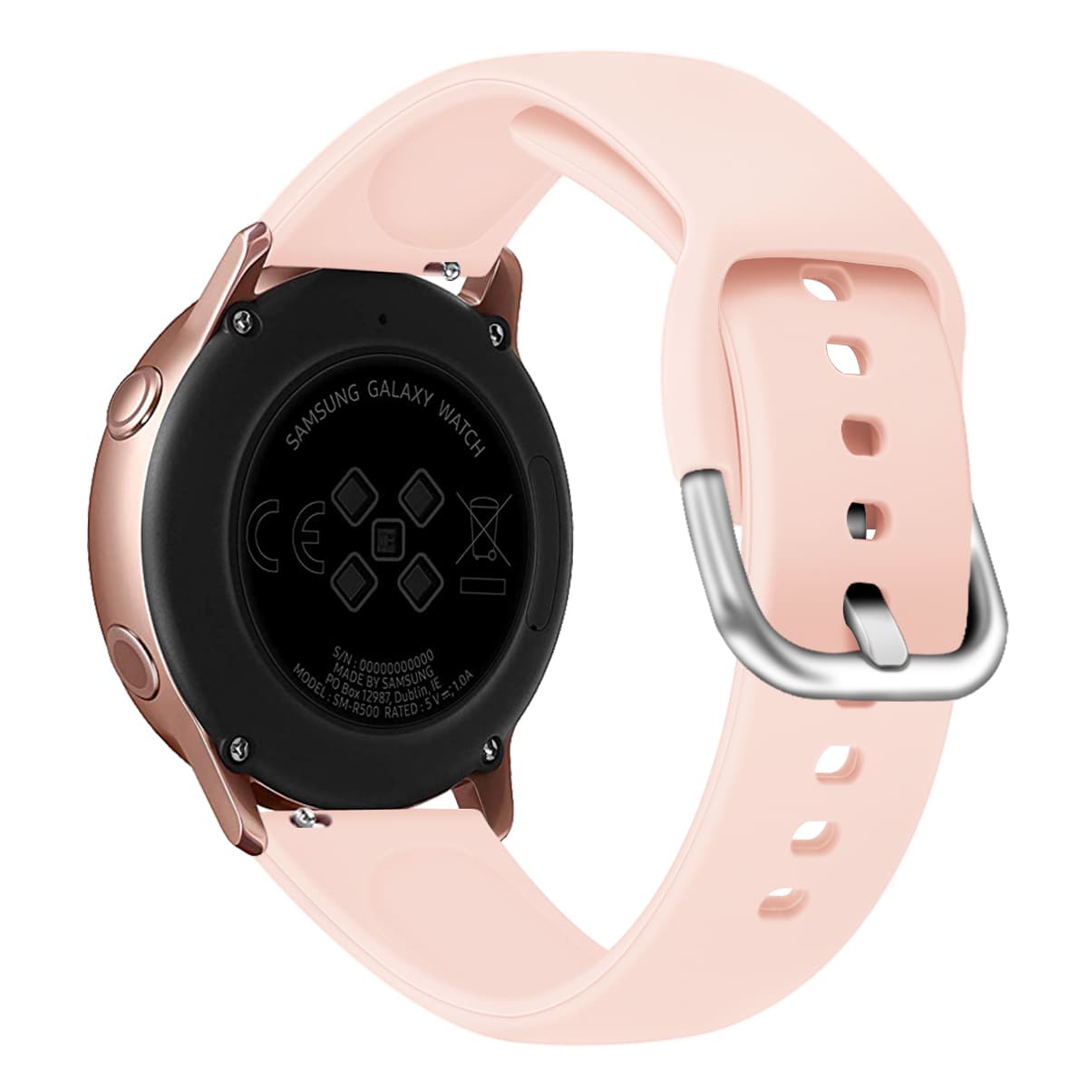 Klockarmband Silikon Rosa Mm Huawei Gt Gen Samsung Watch Mm