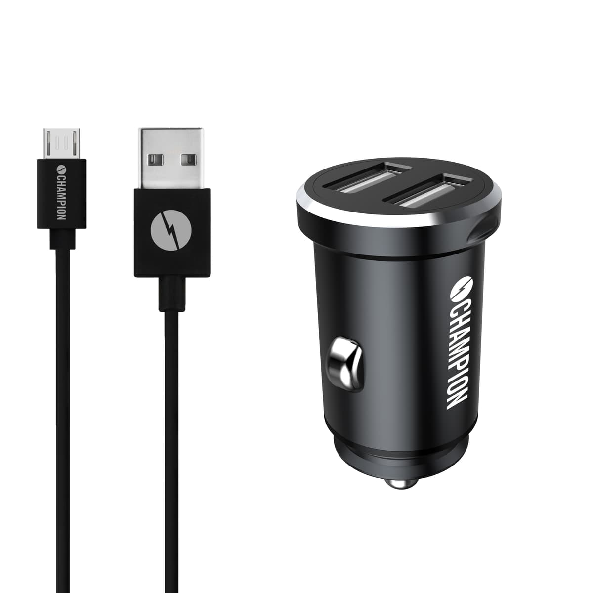 Champion Billaddare Duo Usb A Inkl Micro Usb Kabel Elgiganten