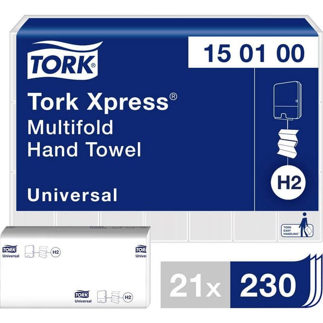 Pappershanddukar 21 st TORK 150100 Passar till: Tork H2