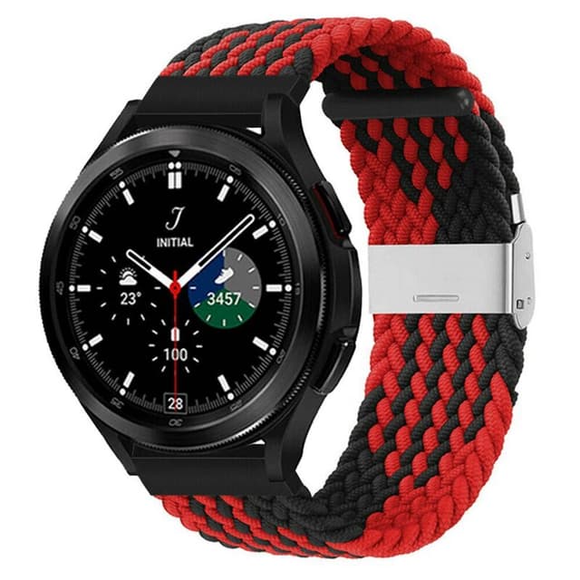 Flätat Elastiskt Armband Samsung Galaxy Watch 4 Classic (46mm) - Röd