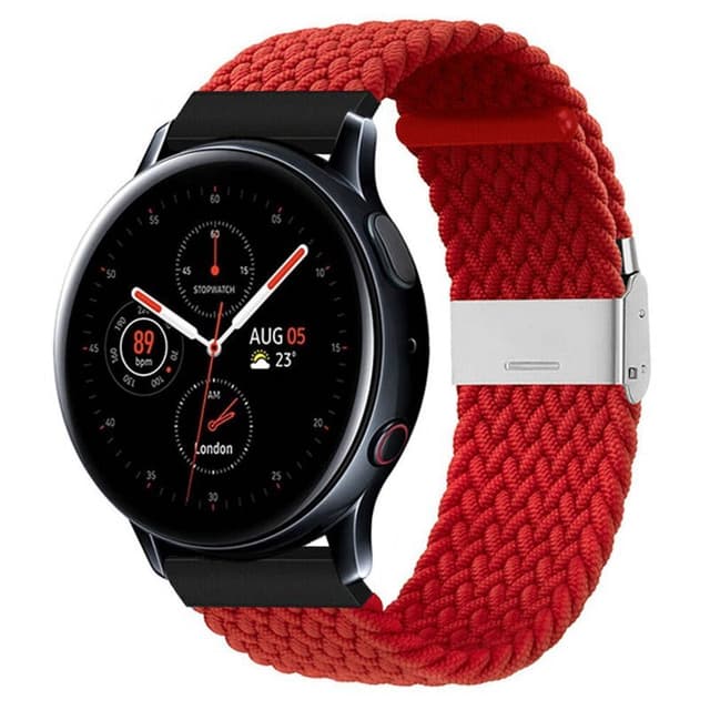 Flätat Elastiskt Armband Samsung Galaxy Watch Active 2 (44mm) - Mörk