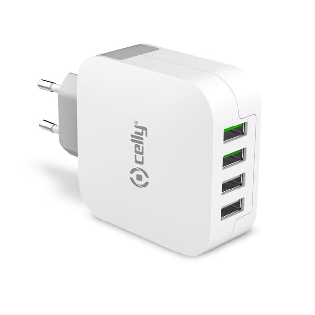 Celly USB-laddare 4xUSB 4,8A (24W)