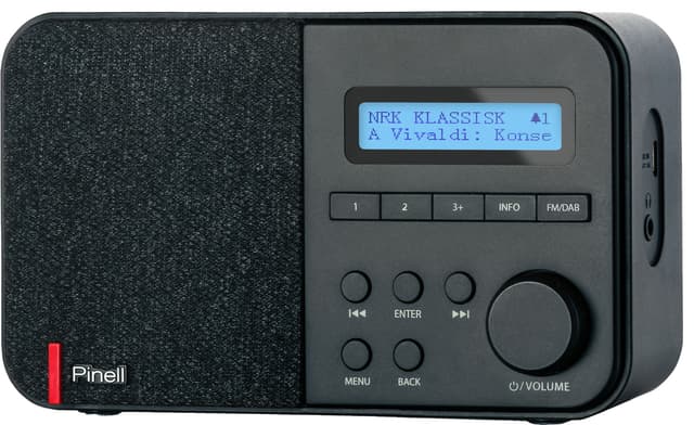 Pinell Supersound Mini bärbar DAB+/FM-radio