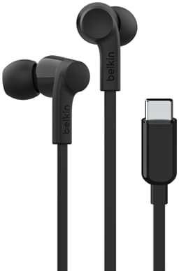 Belkin Soundform USB-C hörlurar med sladd (svart)