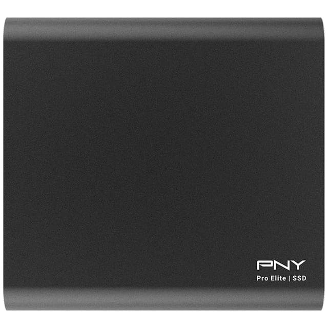 PNY Pro Elite portable SSD, 250 GB (svart)