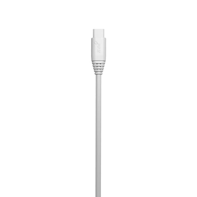 GEAR Laddkabel MicroUSB 2m Vit Rund Kabel