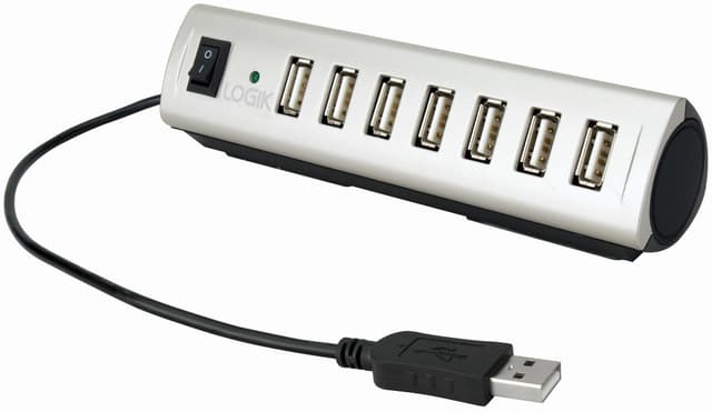 Logik USB Hub med 7 portar (USB 2.0)