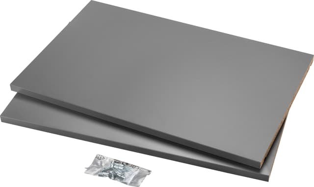 Epoq Hyllplan 60x35 grafitgrå melamin 2 st