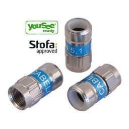 TRIAX F-Kont Selfinstall 5,1mm 100-pack påse Koka6/80/500