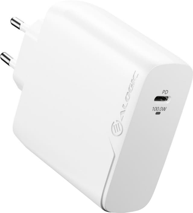 ALOGIC Rapid Power 100W GaN väggladdare + 2m USB-C kabel (vit)