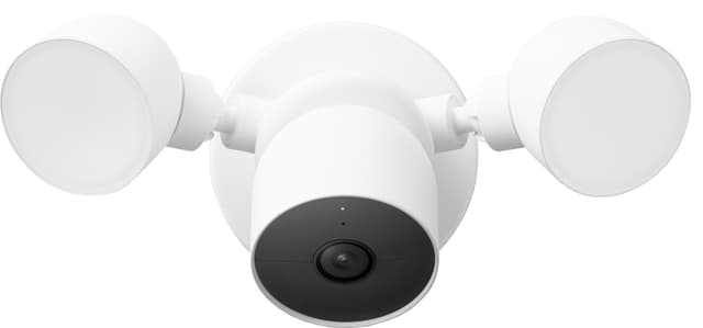 Google Nest Cam trådbunden övervakningskamera med strålkastare