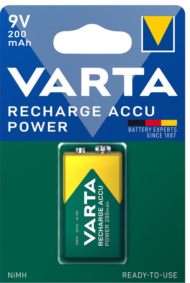 Varta Power 9V 200Mah batteri (1 st)