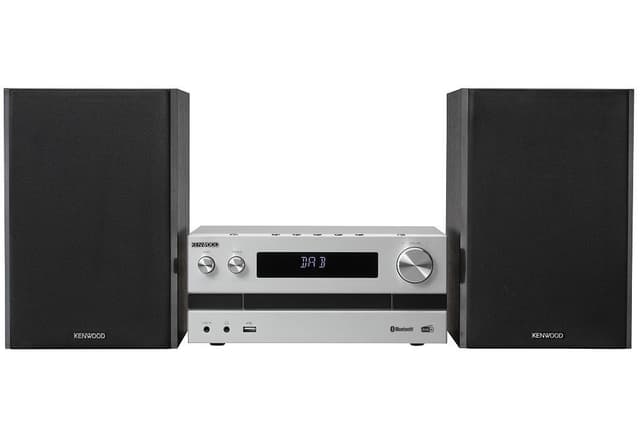 Kenwood M-918DAB - Mini-system med Bluetooth och DAB, silver