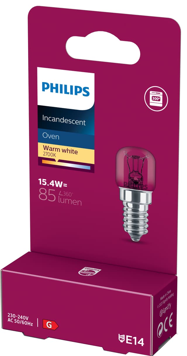 Philips ugnsglödlampa 15.4W E14 871951433453300