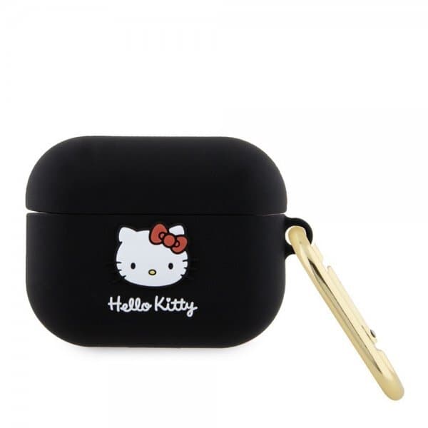 Hello Kitty AirPods Pro Skal Liquid Silicone Svart