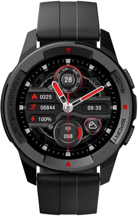 Mibro X1 Black Sportig smartwatch med Amoled HD-skärm & hälsofunktioner