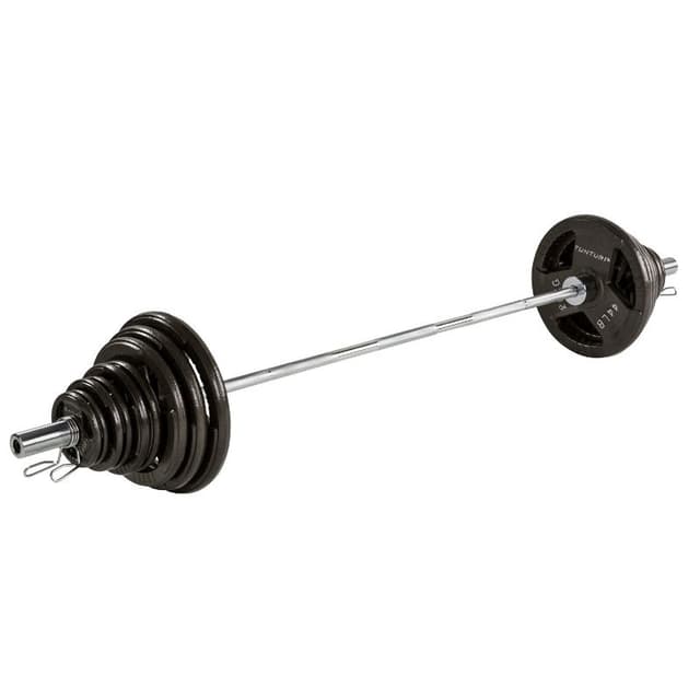 Tunturi Skivstångsset med Tri-grip Viktskivor 140 kg.