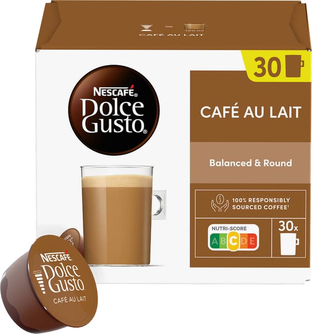 NESCAFÉ Dolce Gusto Café au Lait coffee capsules (30 pcs)