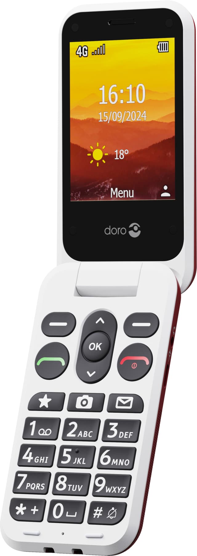 Doro Leva L21 mobiltelefon (röd)