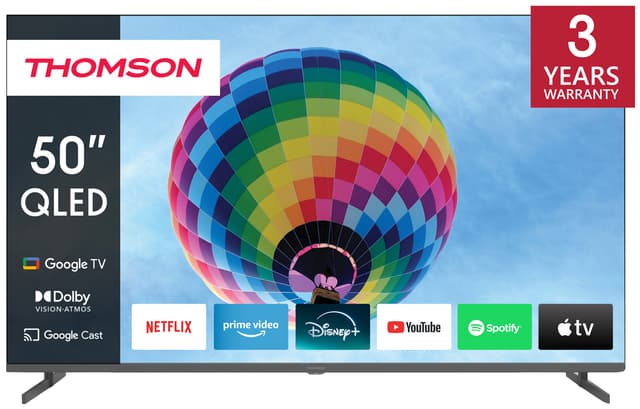 Thomson Google 50" QG4S14 4K QLED smart TV (2024/sidofötter)