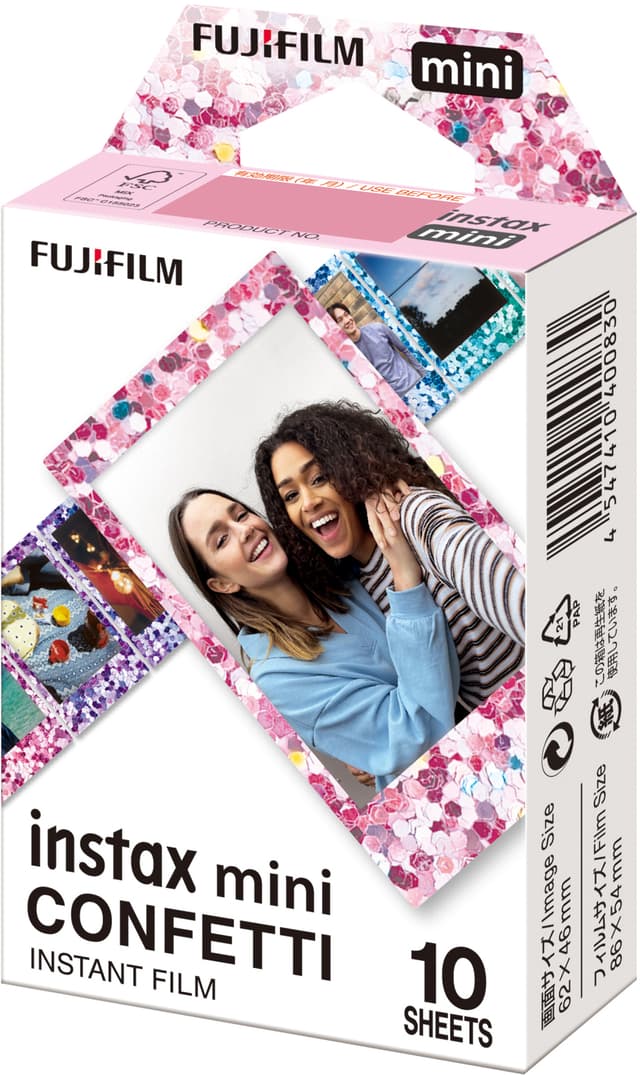 Fujifilm Instax Mini Confetti snabbfilm (10-pack)