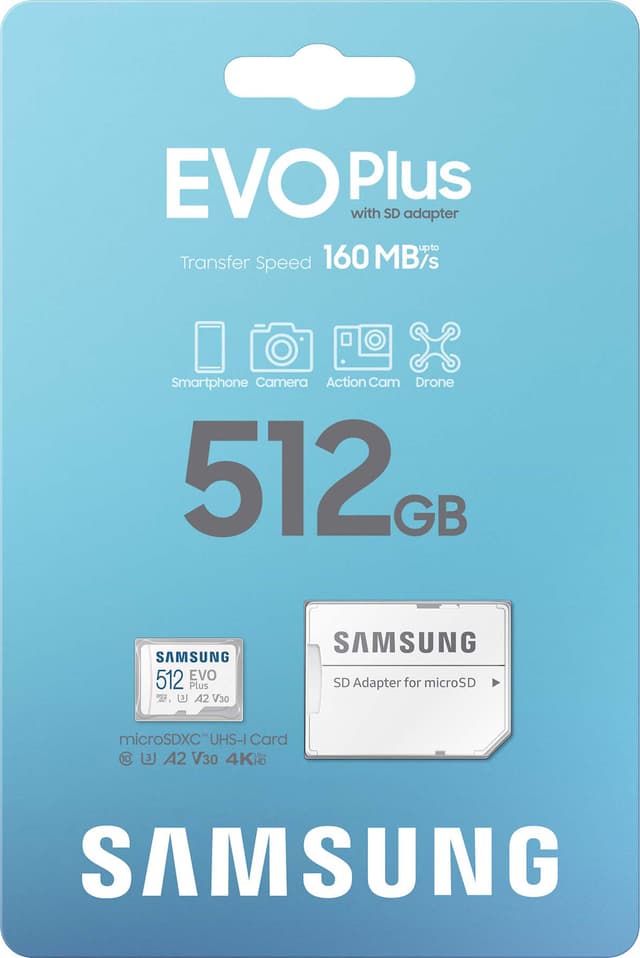 Samsung EVO Plus micro SD-kort (512GB)