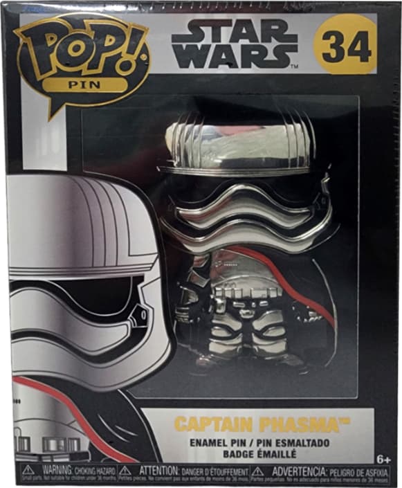 Funko Pin Badge Star Wars Captain Phasma märke