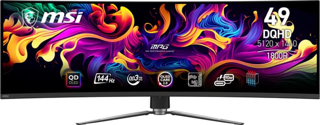 MSI MPG 491CQP 49" QD-OLED välvd bildskärm gaming