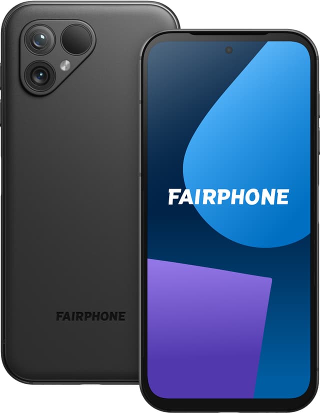 Fairphone 5 5G smartphone 6/128GB (mattsvart)