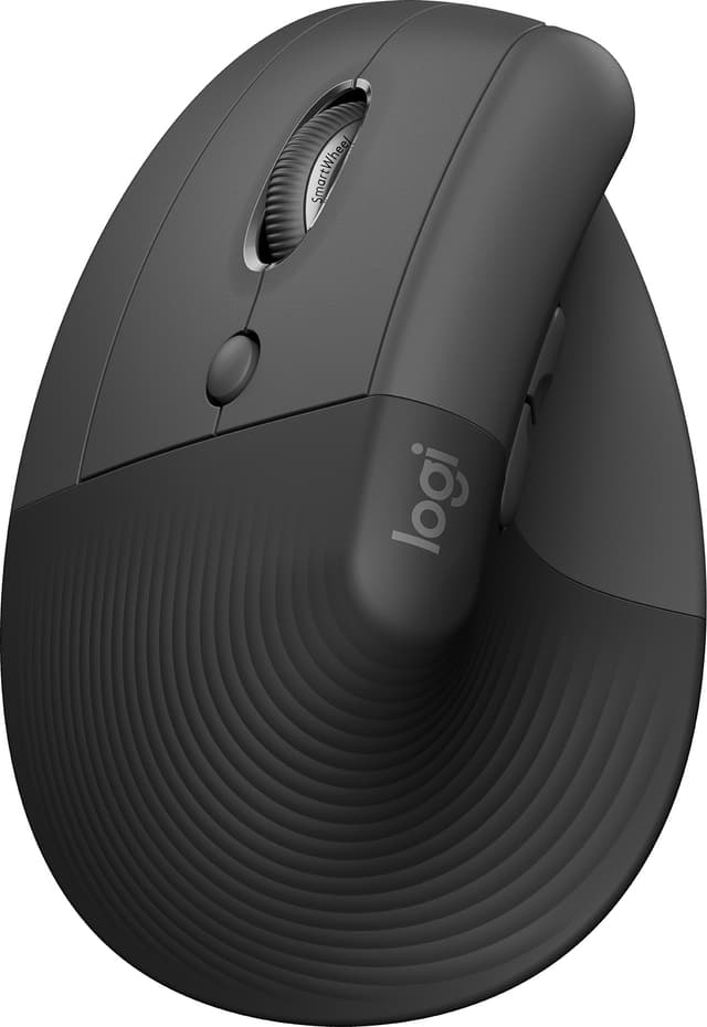 Logitech Lift Left Vertical trådlös mus (grafit)