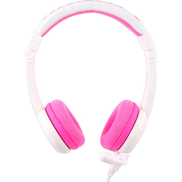 BuddyPhones School+ on ear-hörlurar (rosa)