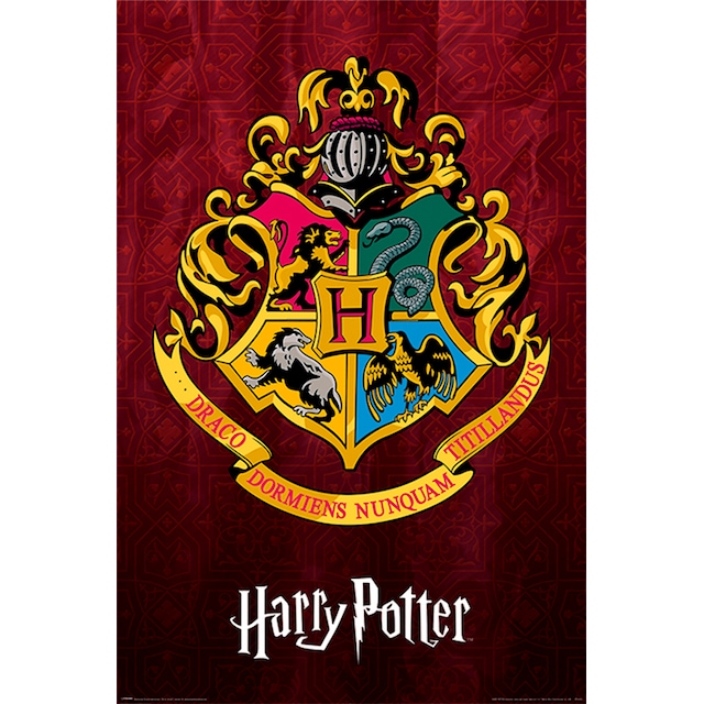Harry Potter-affisch School Crest