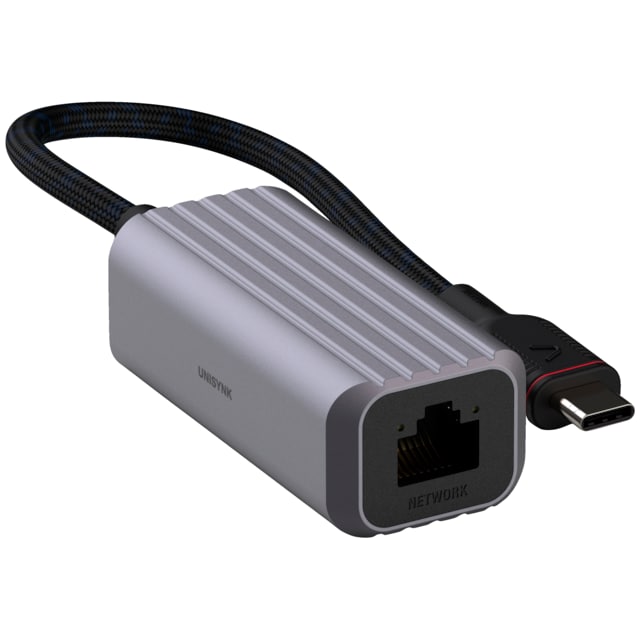 Unysink USB-C- till Ethernet-adapter 10380 (grå)