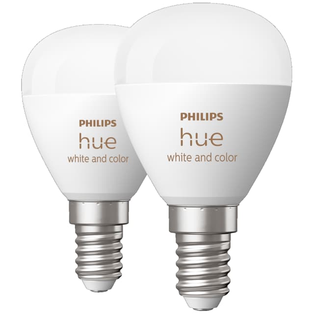 Philips Hue Luster LED-lampa WCA 5,1 W P45 E14 2 st