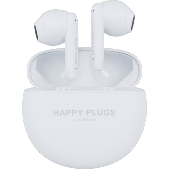 Happy Plugs Joy Lite true wireless in-ear hörlurar (vit)
