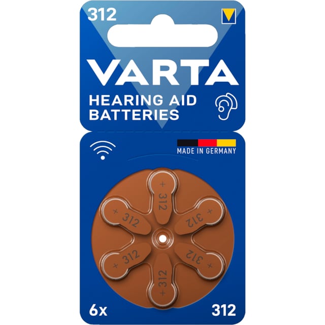 Varta 312 batterier för hörapparat 7042216 (6-pack)