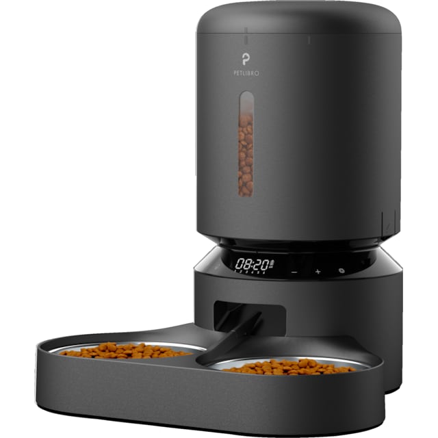 Petlibro Granary Dual Food Tray automatisk kattfoderautomat 5L (svart)