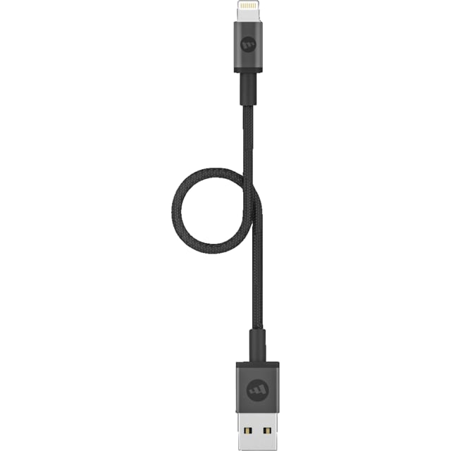 Mophie USB-A to Lightning laddkabel 9cm (svart)