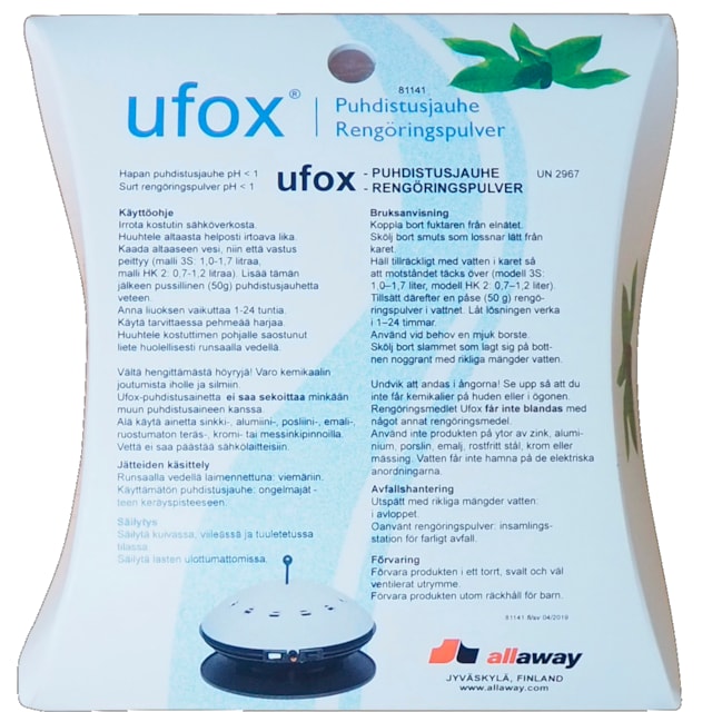 Ufox rengöringspulver 81141 (2 x 50 g pack)
