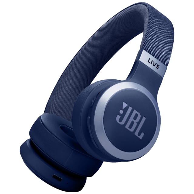 JBL Live 670NC trådlösa on-ear-hörlurar (blåa)