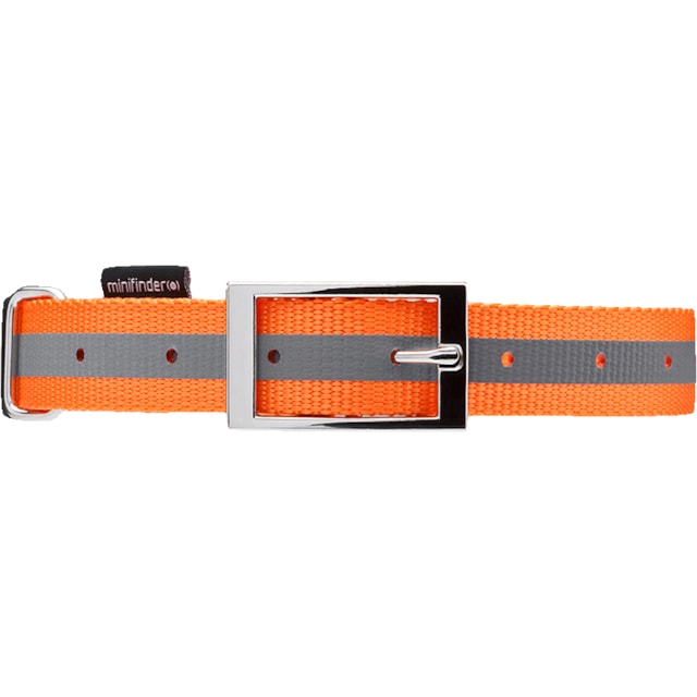 Minifinder halsband för hund (orange)