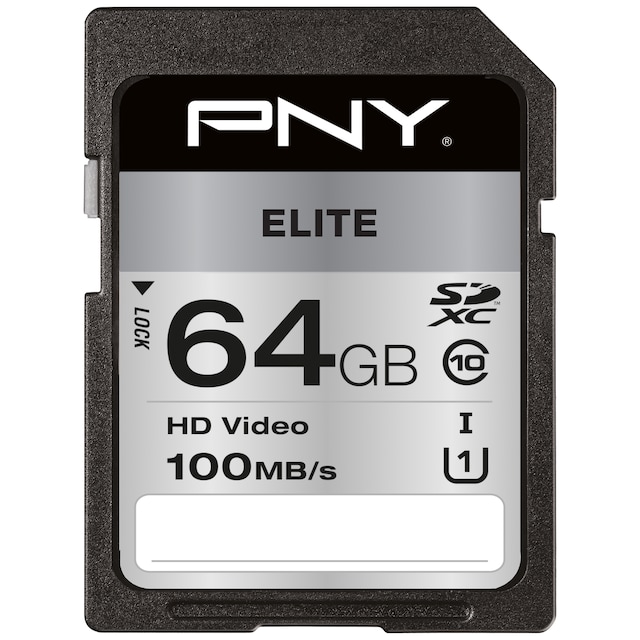 PNY Elite SDXC minneskort 64 GB