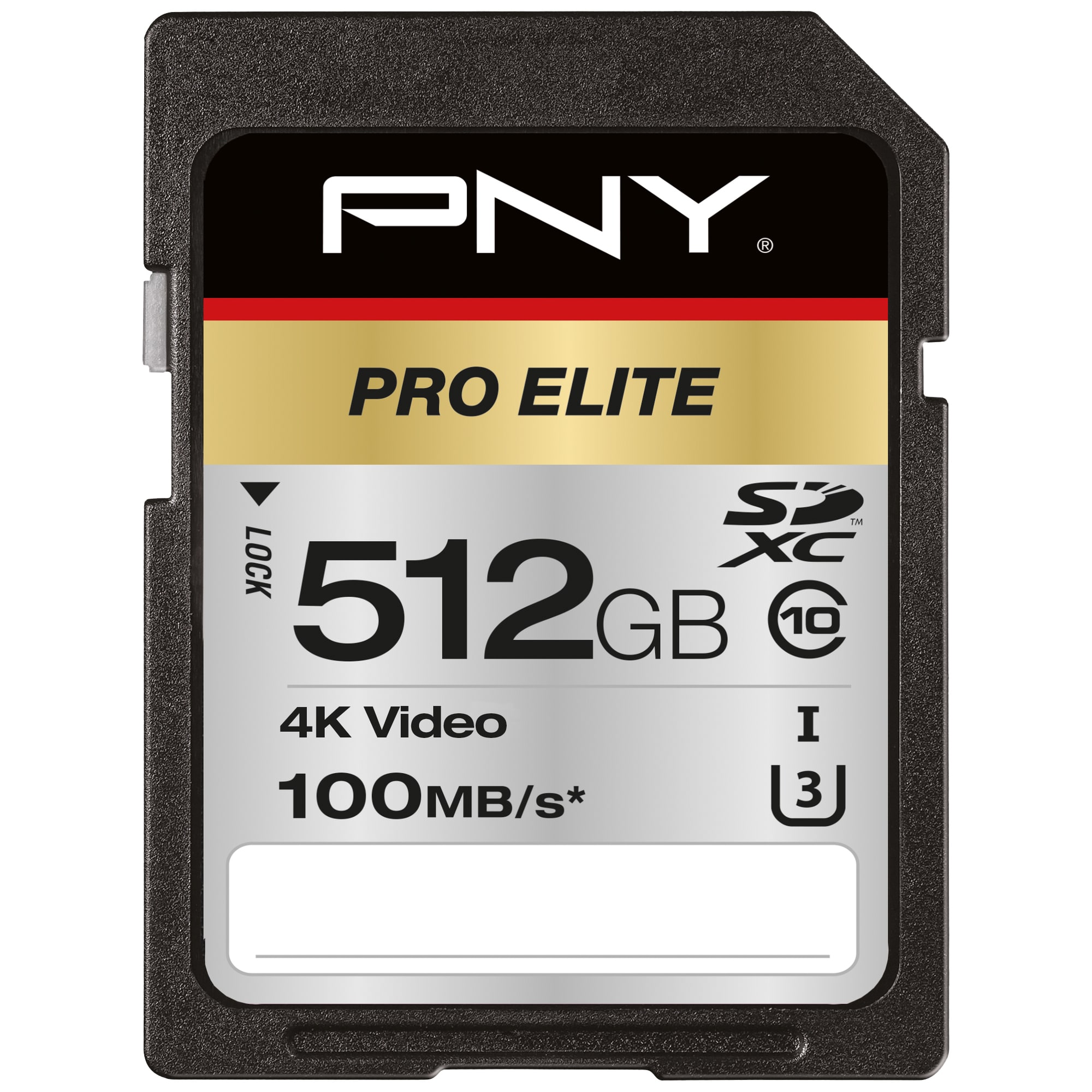 PNY Pro Elite SDXC minneskort 512 GB - Minneskort till kamera ...