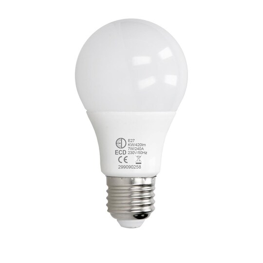 6 x E27 LED-lampa lampa glödlampor belysning 7W kyla vitt set - Elgiganten