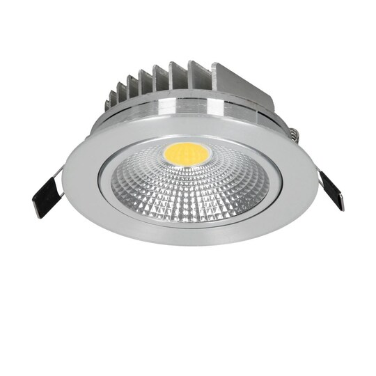 5x LED COB infällda spotlights infälld armatur Spotlight lampa runt 5W  Varmvit - Elgiganten