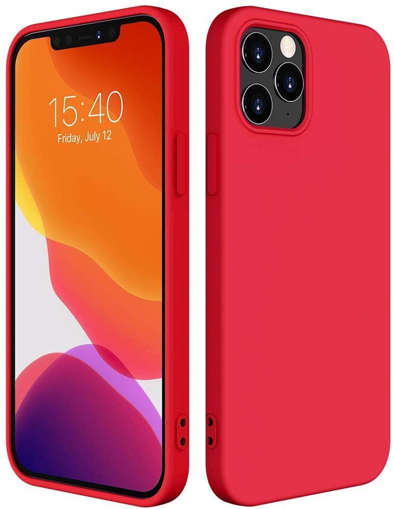 Stöttåligt mobilskal för iPhone 12 Pro Max Röd - Elgiganten