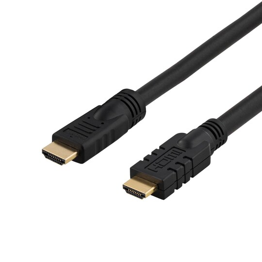 DELTACO aktiv HDMI kabel, HDMI High Speed with Ethernet, 25m, svart -  Elgiganten