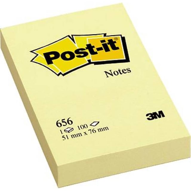 Post-it Notislapp, häftande 7000080472 51 mm x 76 mm