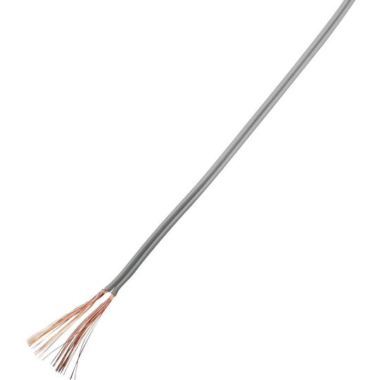 TRU COMPONENTS 93030c505 Flätad kabel 2 x 0.75 mm² Grå - Elgiganten